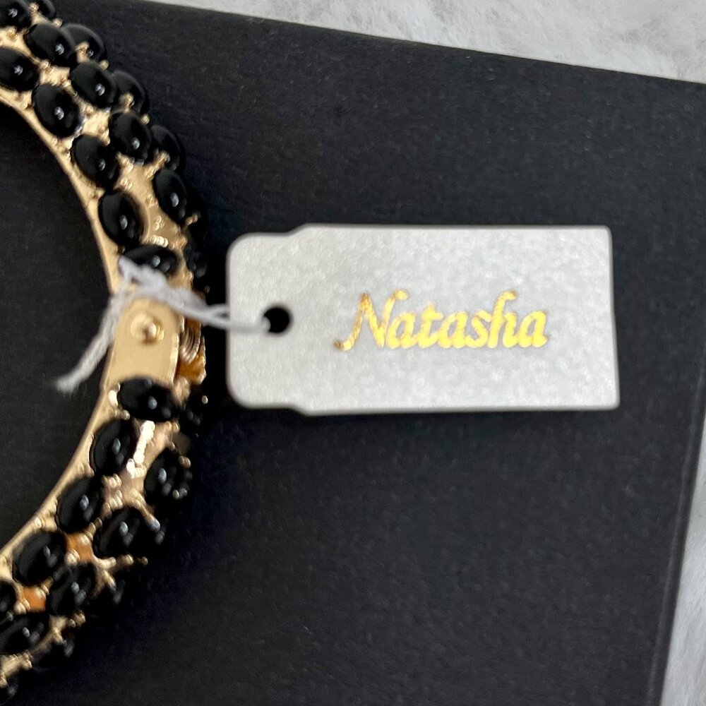 Natasha Couture Gold & Black Panther Bracelet - Picture 9 of 13